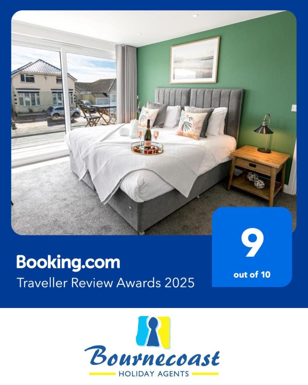 Bournecoast - Stylish Flat With Balcony - Sea Glimpses - 10 Min Walk To Beach - Parking - Wifi - Fm8406 Bournemouth Buitenkant foto